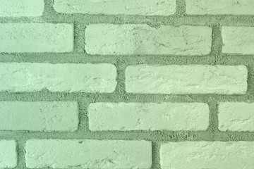 abstract old green brick wall texture for any purposes.