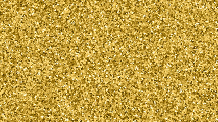 Gold Glitter Texture. Amber Particles Color. Celebratory Background. Golden Explosion Of Confetti. Vector Illustration, Eps 10.