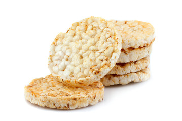 Whole grain crispbread with ear of wheat.