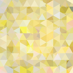 Background made of yellow, white triangles. Square composition with geometric shapes. Eps 10