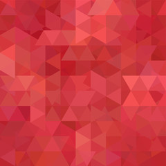 Fototapeta premium Abstract vector background with triangles. Red geometric vector illustration. Creative design template.