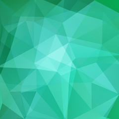 Obraz premium Abstract geometric style green background. Vector illustration