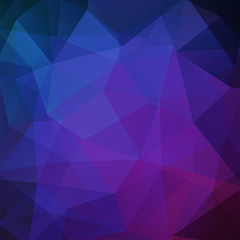 Abstract polygonal vector background. Geometric vector illustration. Creative design template. Blue, purple colors.