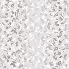 Vector seamless pattern with spring branches. Decorative background for for the design of surfaces, textiles, wallpapers, postcards, invitations, covers.