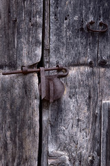 old lock on the door