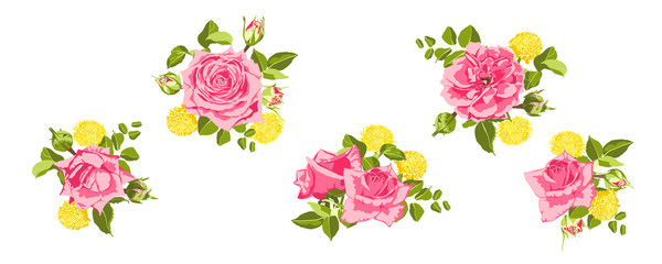 Vintage Roses Collection for Wedding Design.