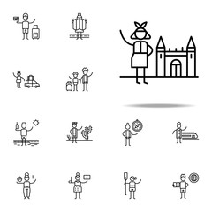 Tourism, traveller icon. Travel icons universal set for web and mobile