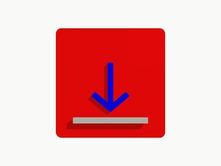 red icon on white background