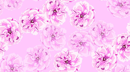 Seamless Flowers Pattern, Roses.