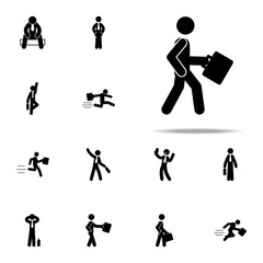 businessman, walk icon. Businessmen icons universal set for web and mobile