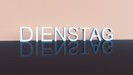 Fototapeta premium Wochentage - deutsch-englisch