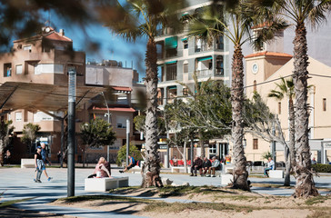 Fototapeta na wymiar La Mata central square. Spain