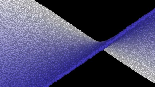 Twisting polystyrene animated background