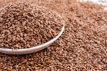 Full screen of flaxseed