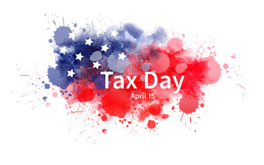 Obraz premium Tax day in USA