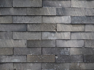 Grey brick wallpaper. Old brick wall texture.