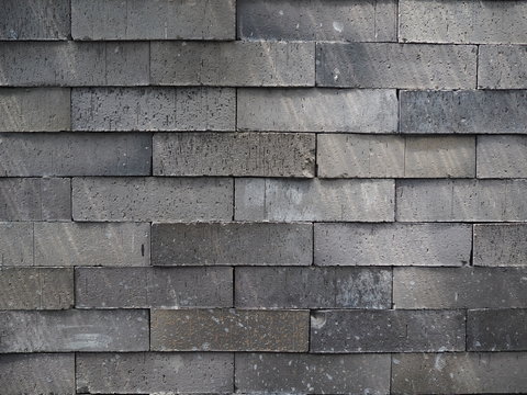 Fototapeta Grey brick wallpaper. Old brick wall texture.