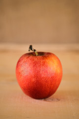 Apple shot on isolated background.