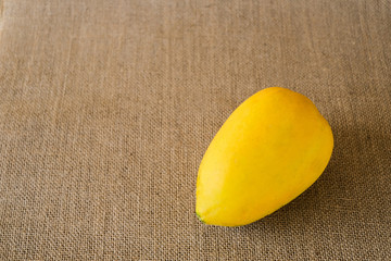 Papaya shot on a plain background.