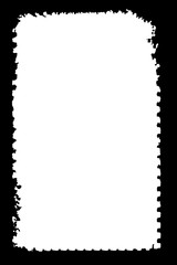 Abstract Decorative Black & White Photo Frame. Type Text Inside, Use as Overlay or for Layer / Clipping Mask