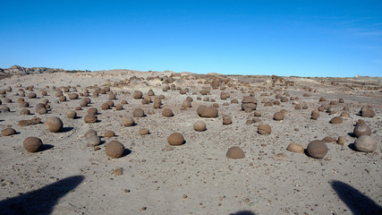 Rock formations at Ischigualasto Provincial Park, San Juan, Argentina