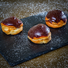 Rounded Chocolate Eclairs