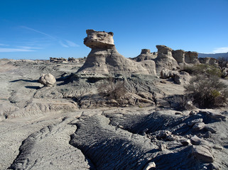 Rock formations at Ischigualasto Provincial Park, San Juan, Argentina