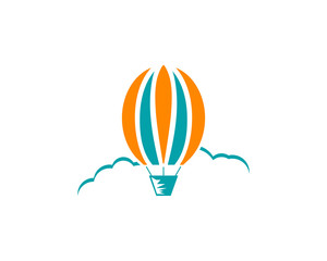 Obraz premium Air Balloon Logo Template