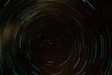 Long exposure of the sky seen at night with thousands of stars