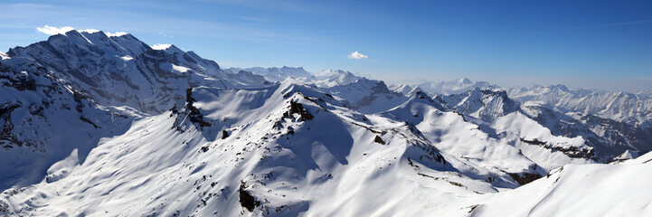Fototapeta na wymiar Berner Oberland Panorama