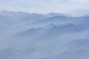 Fototapeta na wymiar layers of mountain landscape