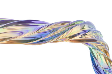 3d rendering, colorful transparent silk