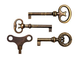 Antike Schlüssel Freigestellt