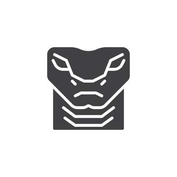 Viper snake head vector icon. filled flat sign for mobile concept and web design. Python snake animal glyph icon. Symbol, logo illustration. Pixel perfect vector graphics