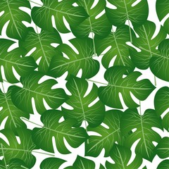 pattern of palm leaves