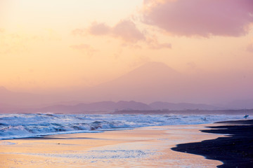 Obraz premium 夕景の富士