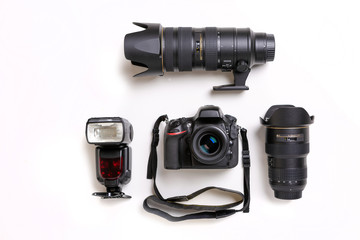 the main set of equipment of the modern photographer