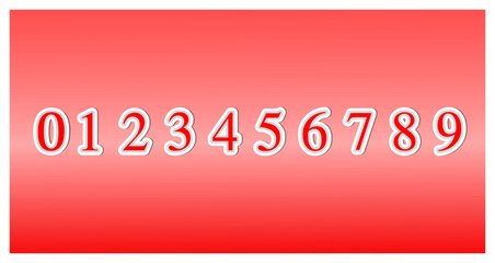 Vector Font Numbers 3D Design. Creative Poster. Abstract Typography. Headline Colorful Trendy Text Banner, Print, Magazine.