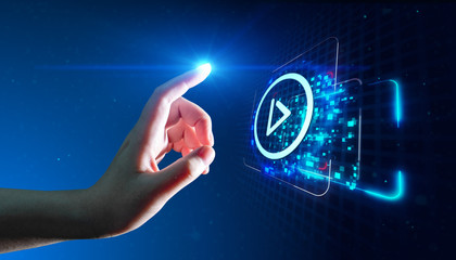 Video Marketing Advertising Businesss Internet Network Technology Concept