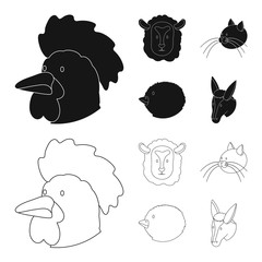 Vector illustration of agriculture and breeding icon. Set of agriculture and organic  vector icon for stock.