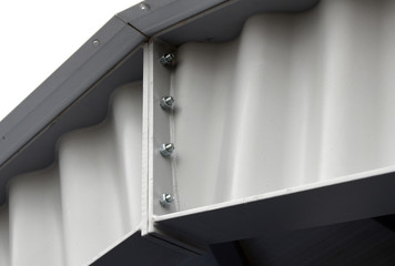 Joint with bolts and welding