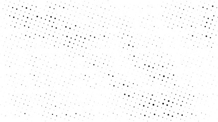 Halftone gradient pattern. Abstract halftone dots background. Monochrome dots pattern. Grunge crumpled texture. Pop Art, Comic small dots. Design for presentation, business cards, report, flyer, cover