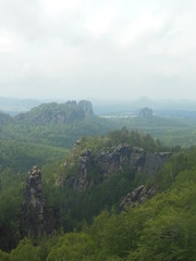 Fototapeta premium Elbsandsteingebirge Panorama