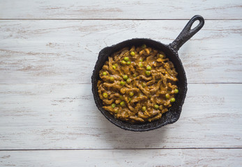 Keema Beef Curry - Indian dish with meat. 