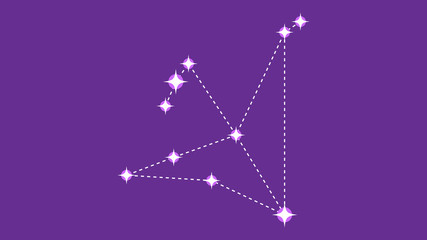 Aquila constellation vector design © alionaprof