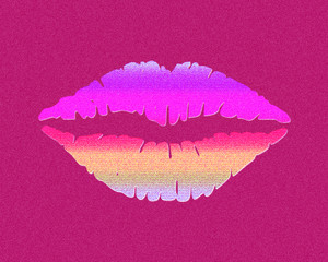 pink lips fashion