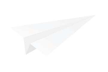 Paper airplane. vector illustration