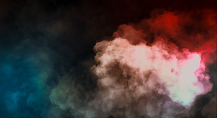 Abstract Smoke on black Background 