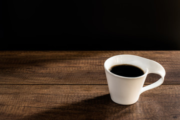 Coffee Cup on wood table