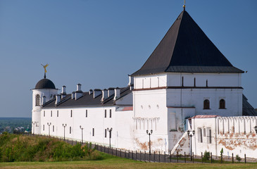 The eastern wall of Tobolsk Kremlin. Tobolsk. Siberia. Russia